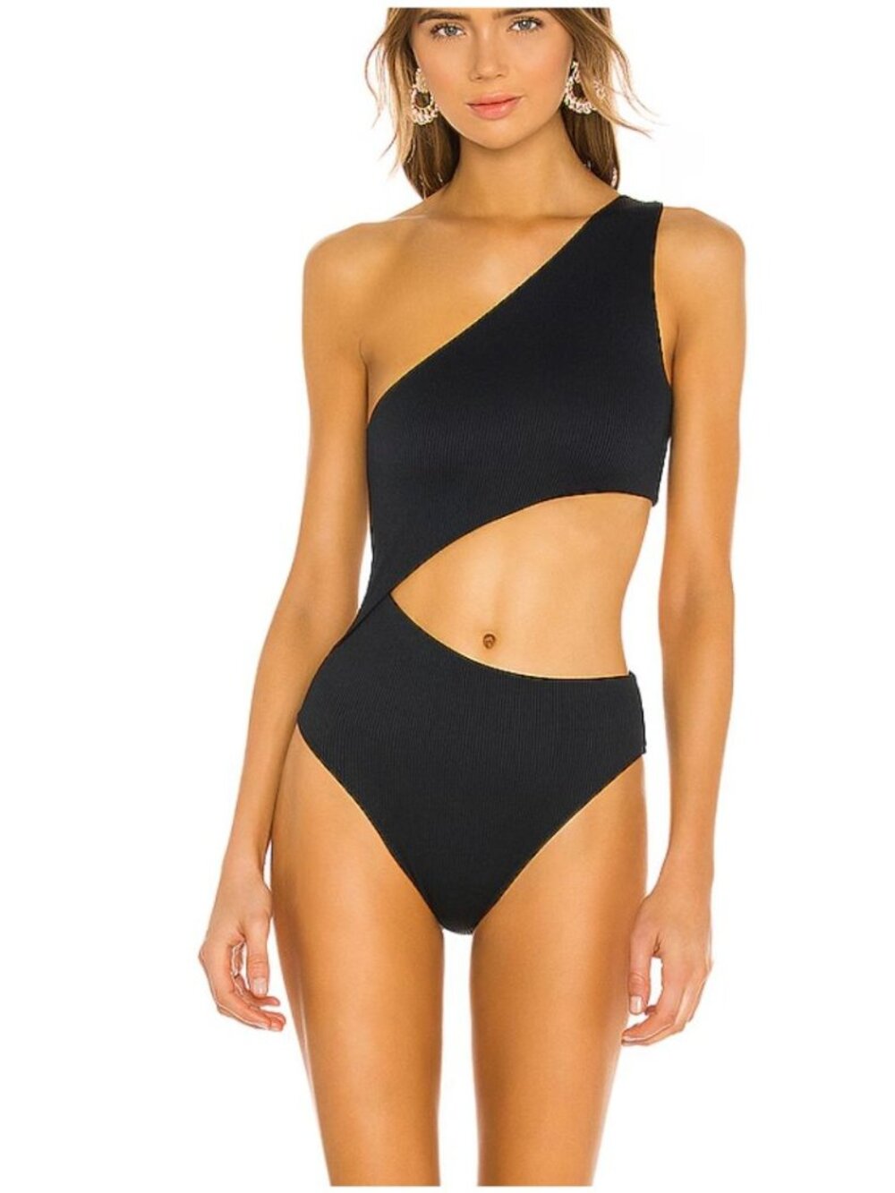 BEACH RIOT celine one piece swimsuit in black size L